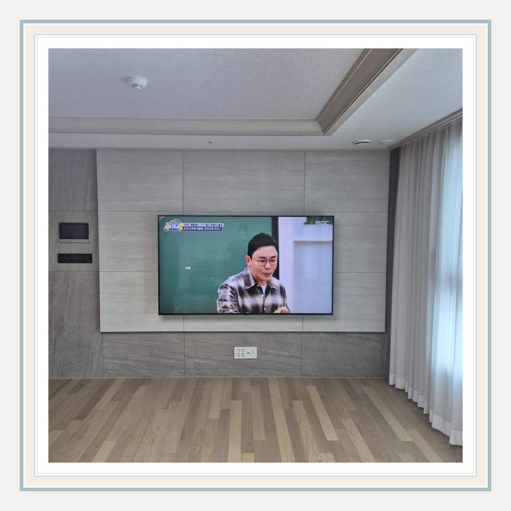 설치 참고사진 2 · 서초구 벽면 하중 분산과 보강 확인 관련 리모컨 사용 구간 확인